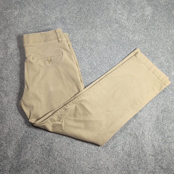 Lee Extreme Comfort Straight Fit Khaki Pants Men's Size 32x30 Casual Workwear - Picture 1 of 10